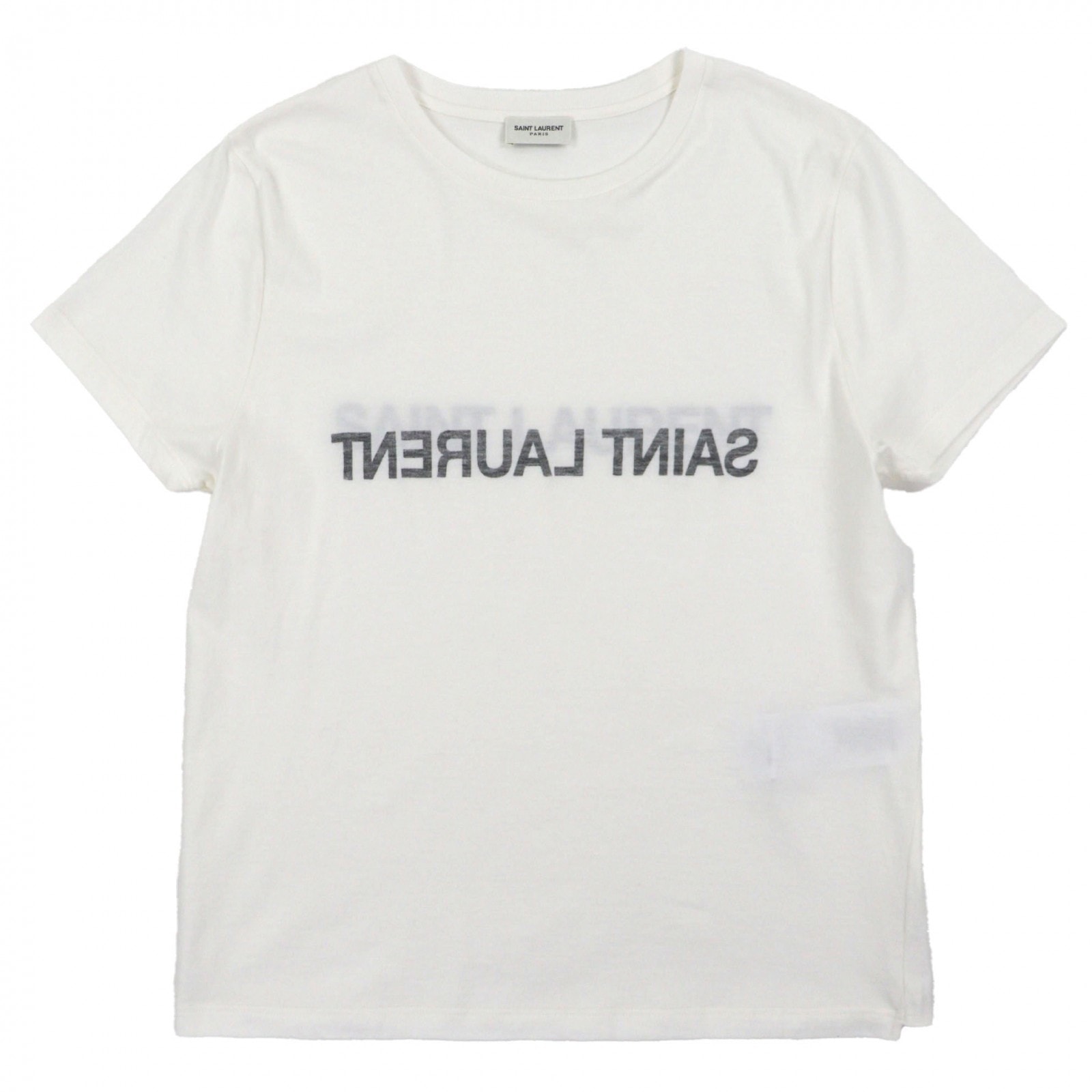 極美品 サンローランパリ 半袖Tシャツ ホワイト メンズ S 663278