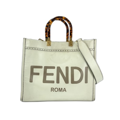 フェンディ FENDI サンシャイン ショッパー ハンドバッグ レザー【中古】