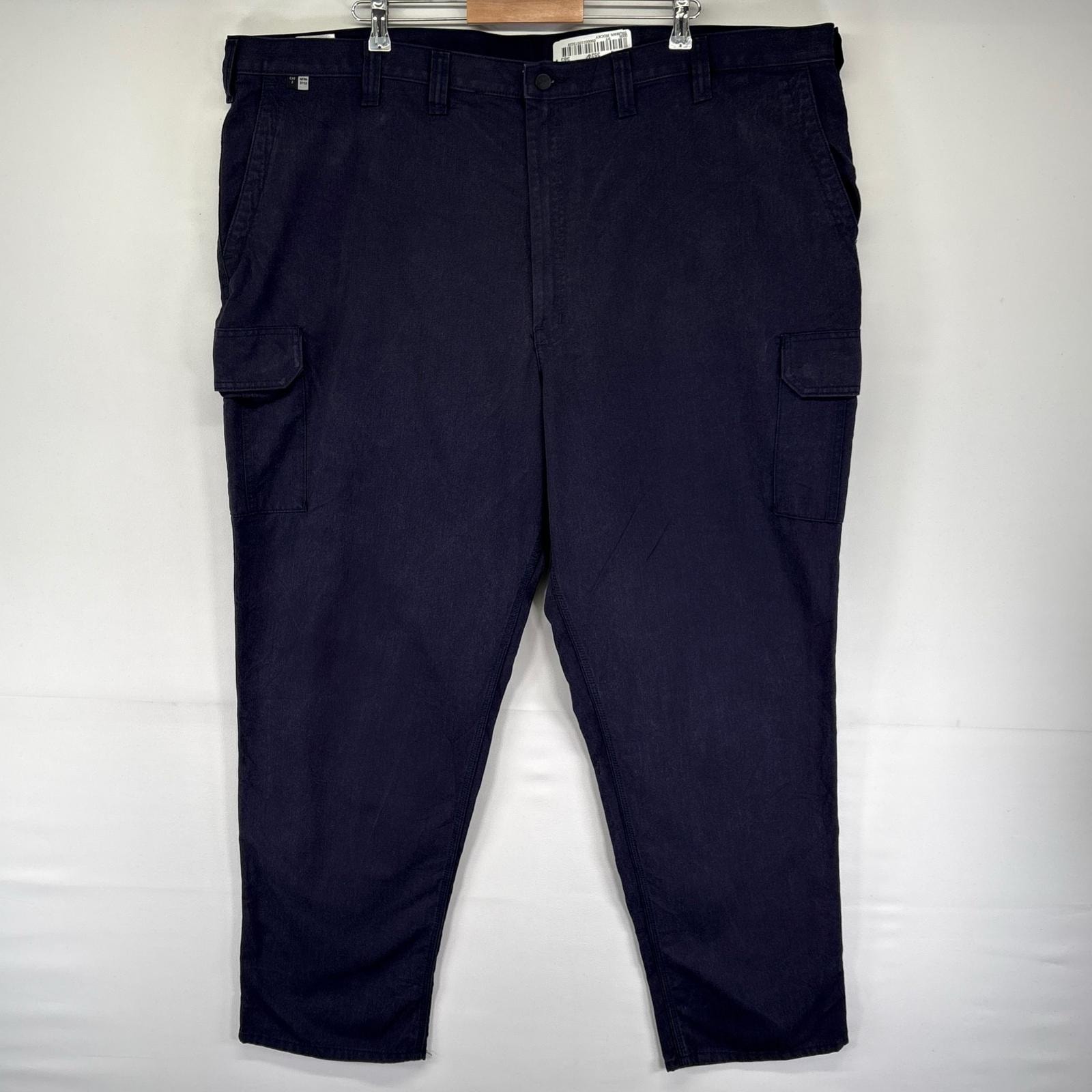 古着 カーハート Carhartt パンツ カーゴ 大きいサイズ FR ワンポイントロゴ ワーク 作業着 W50 L32  ネイビー系 メンズ