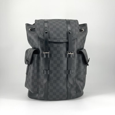 LOUIS VUITTON(ルイ・ヴィトン) クリストファーPM ダミエグラフィット N41379 リュック・デイパック ブラック×グレー