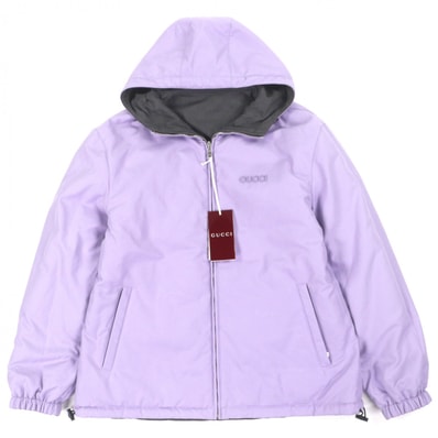 美品 グッチ ナイロンジャケット パープル メンズ 48 795697