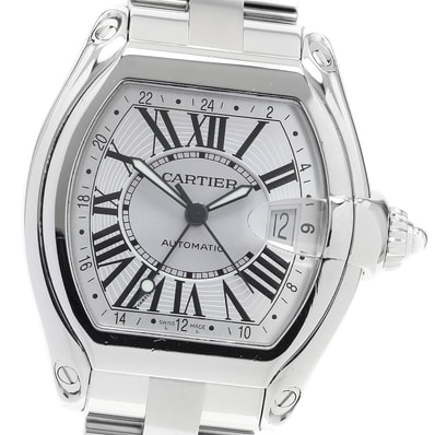 ☆良品 カルティエ ロードスター GMT W62032X6 メンズ 【中古】