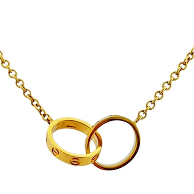 カルティエ ベビーラブ ネックレス 18金 K18イエローゴールド レディース CARTIER 中古