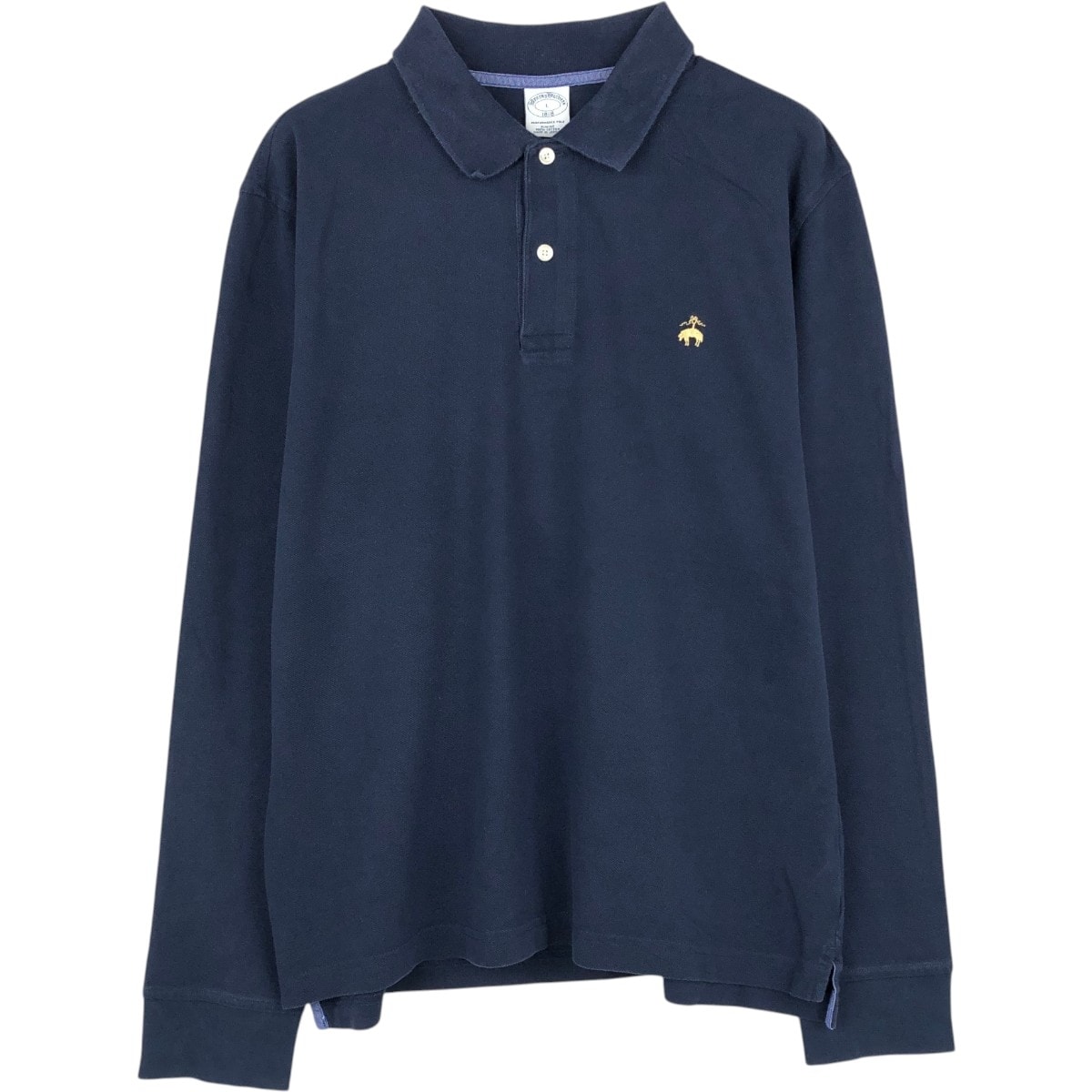古着 ブルックスブラザーズ Brooks Brothers 1818 ワンポイント 長袖 ポロシャツ メンズL相当/eaa667100