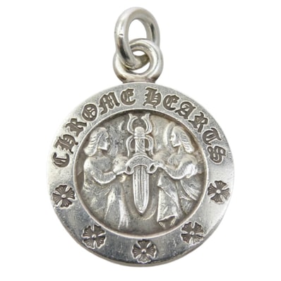 Chrome Hearts Angel Medal Oval Pendant Top "Silver"