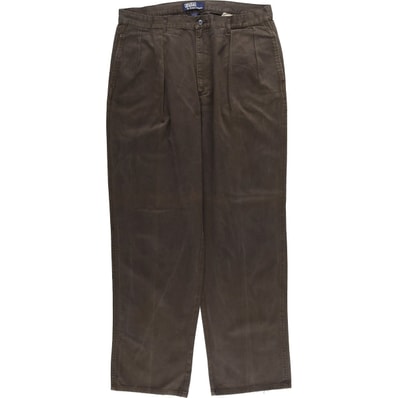 古着 ラルフローレン Ralph Lauren POLO by Ralph Lauren ツータック チノパンツ メンズw36相当/eaa477360