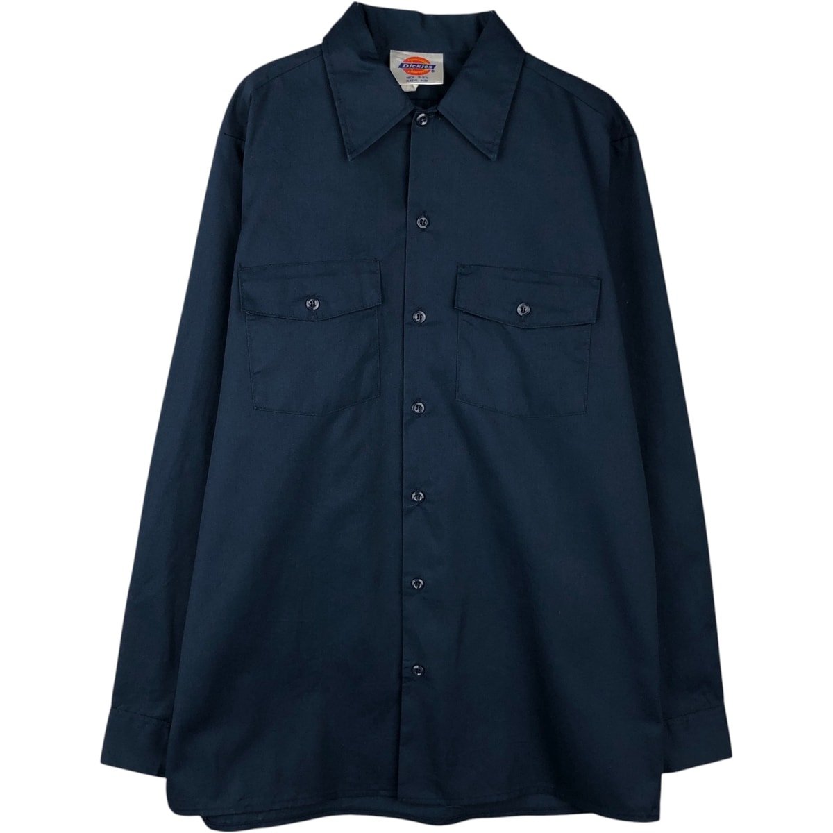 古着 90年代 ディッキーズ Dickies 長袖 ワークシャツ ボックスシャツ USA製 メンズM相当 ヴィンテージ/eaa643501