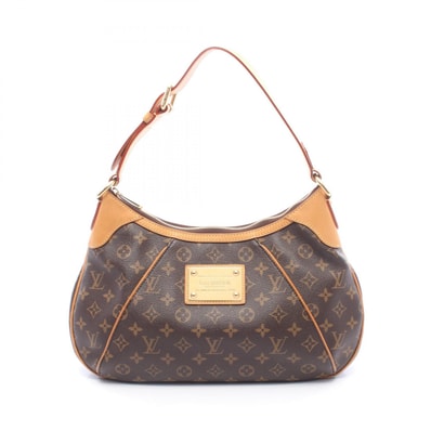 ルイ・ヴィトン LOUIS VUITTON テムズGM ショルダーバッグ バッグ PVCコーティングキャンバス レザー モノグラム レディース ブラウン系 M56383 【中古】