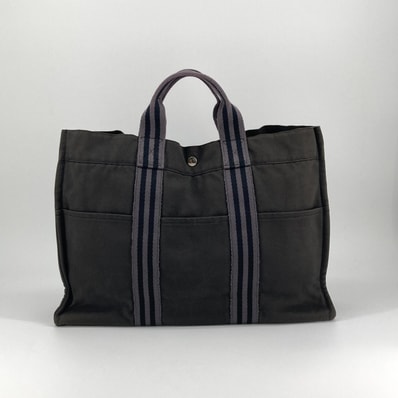 HERMES(エルメス) フールトゥトートMM ハンドバッグ ブラック