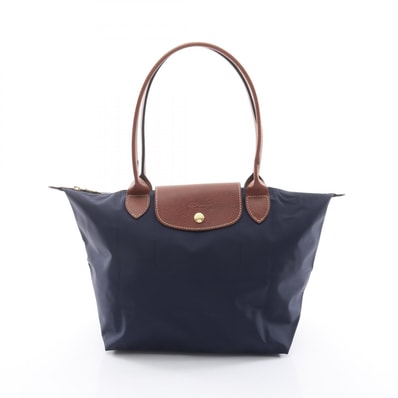ロンシャン Longchamp LE PLIAGE ORIGINAL M ル プリアージュ オリジナル M トートバッグ バッグ キャンバス レザー レディース ネイビー系 / ブラウン系 L2605089P68 【新品】