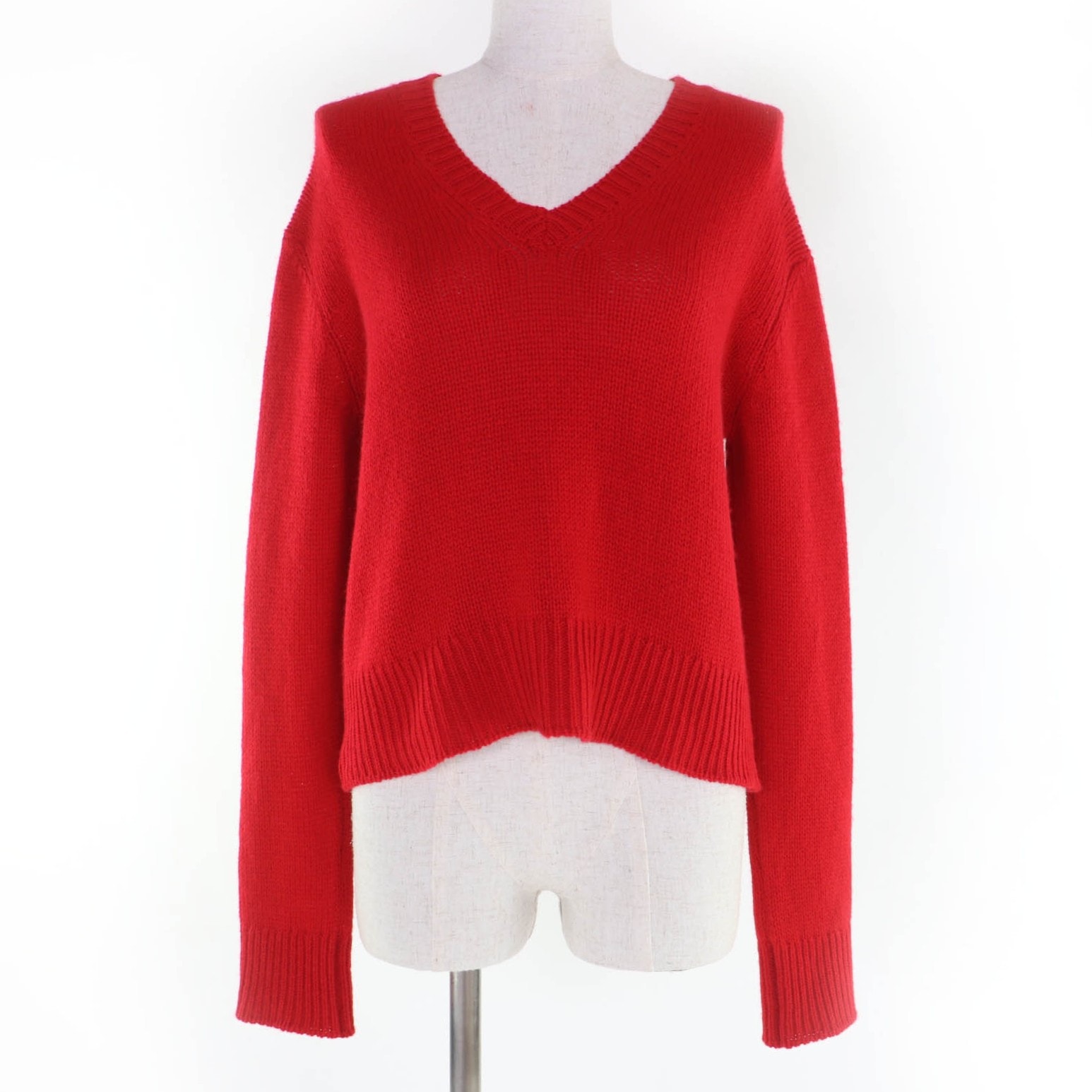 極美品 クリスチャンディオール ニット レッド 40 854S82AM037
