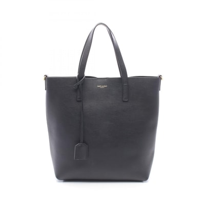 サンローランパリ SAINT LAURENT PARIS トイ ショッピング トートバッグ バッグ レザー レディース ブラック系 498612 【中古】