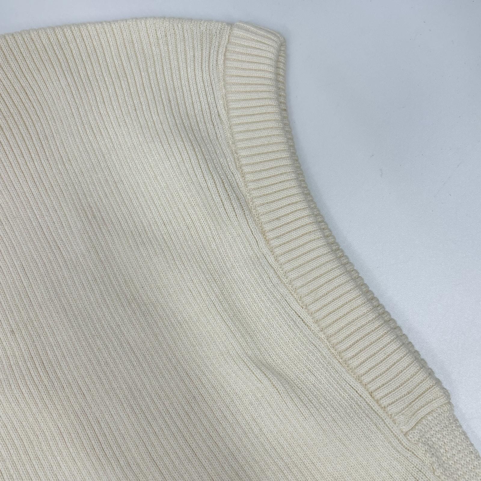 A (未使用に近い)】エルメス ルメール期 シルク混 Vネック