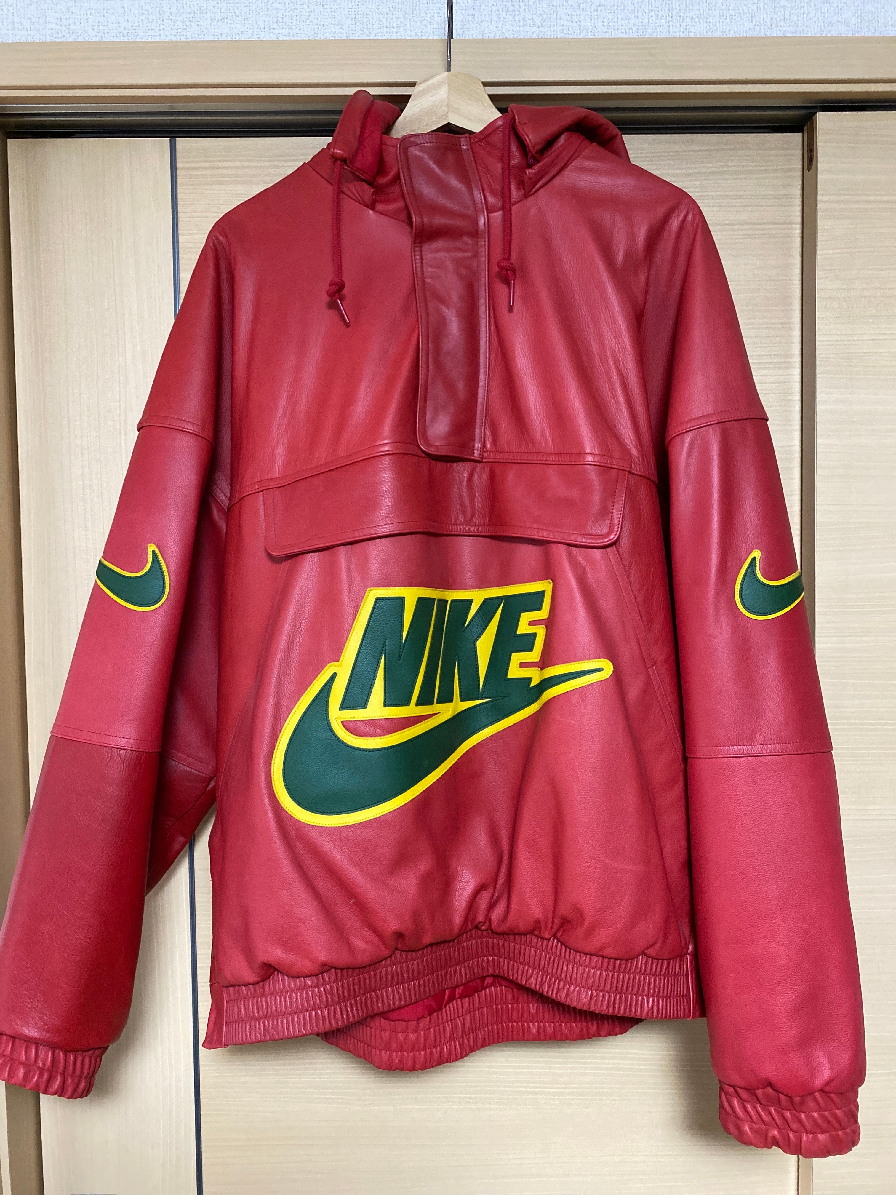 Supreme / Nike® Leather Anorak "Red"