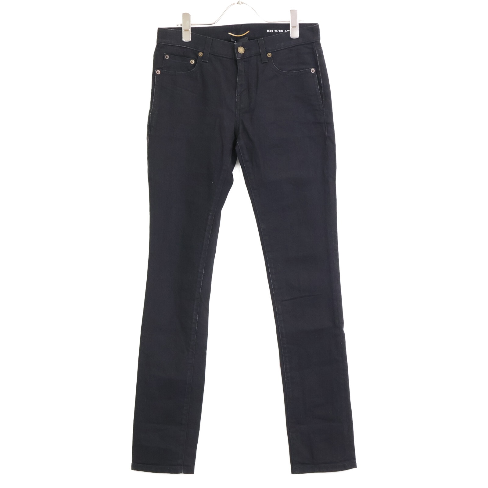 目立った傷や汚れなし】サンローランパリ 614447 YO500 ﾃﾞﾆﾑﾊﾟﾝﾂｽｷﾆｰ  