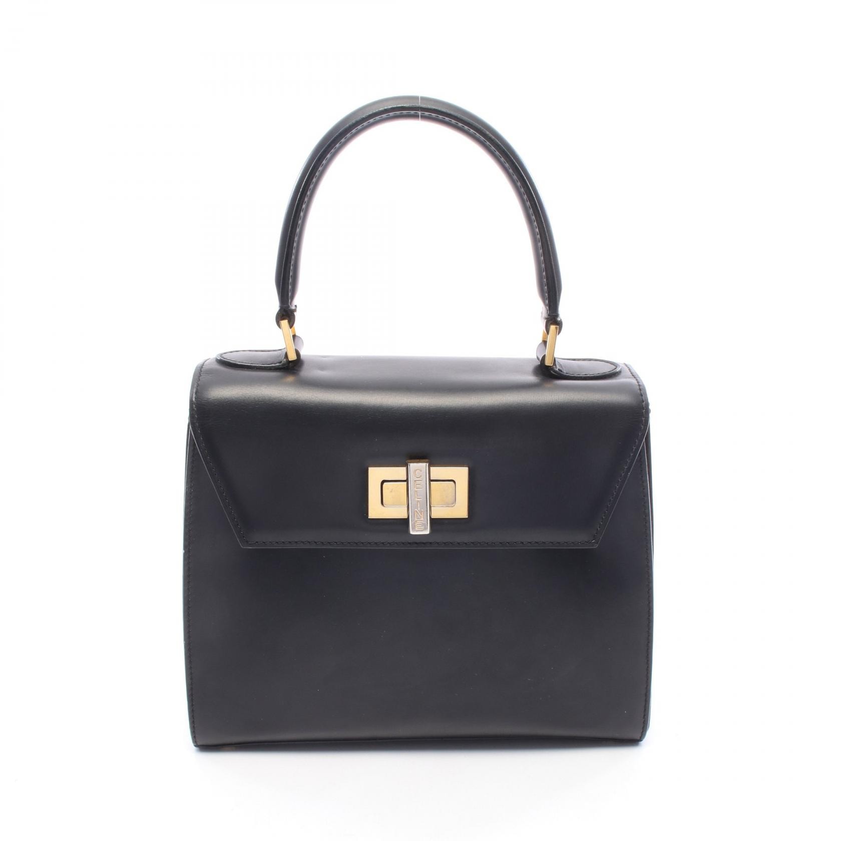 セリーヌ CELINE ハンドバッグ バッグ レザー レディース ブラック系 【中古】