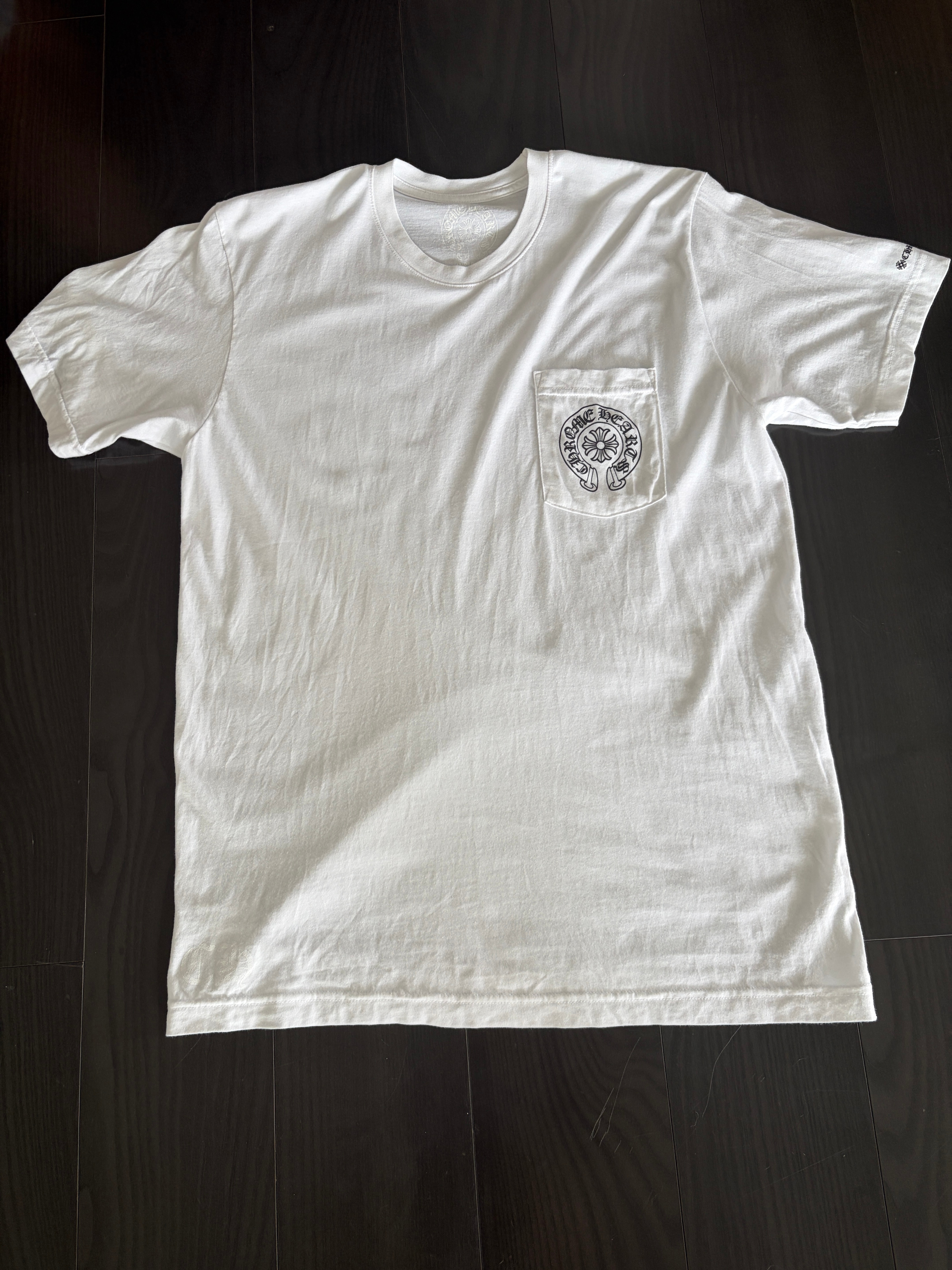 Chrome Hearts Horseshoe Logo Pocket T-Shirt "White"