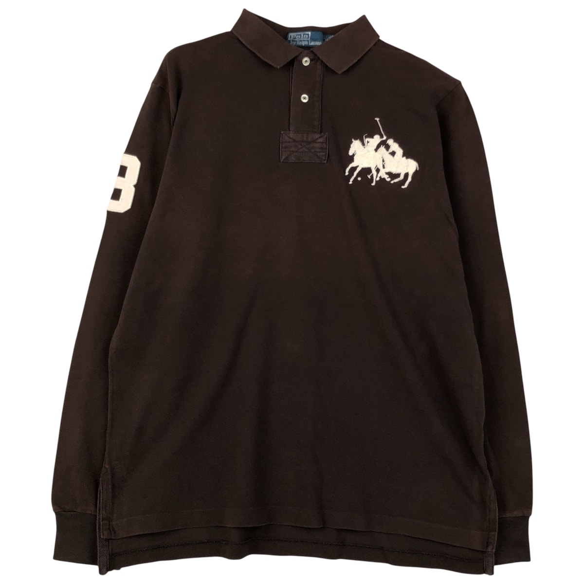 古着 ラルフローレン Ralph Lauren POLO by RALPH LAUREN CUSTOM FIT 長袖 ポロシャツ メンズL相当/eaa607816