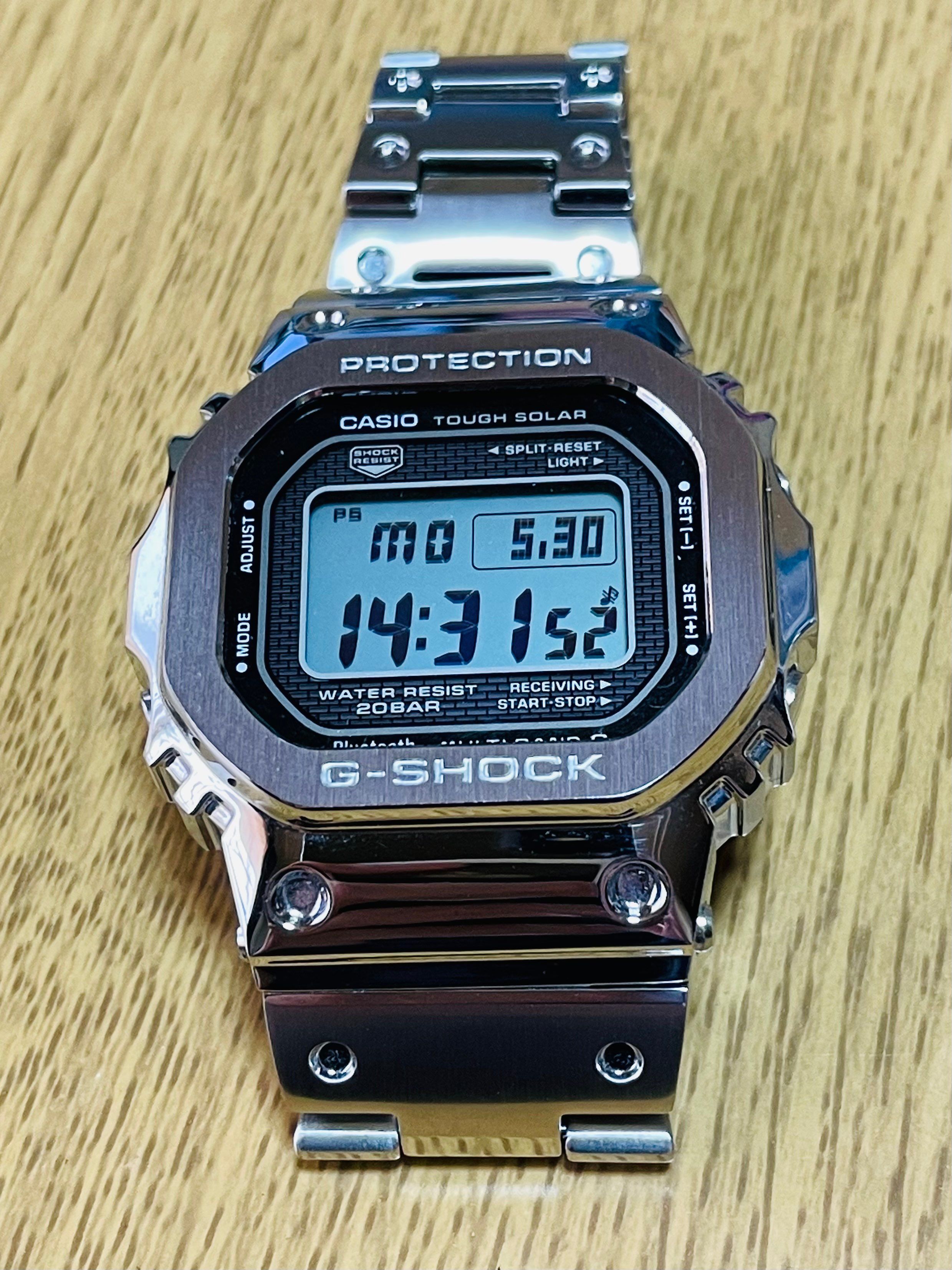 Casio G-Shock GMWB5000D-1 - 44mm in Stainless Steel