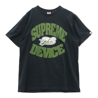Supreme シュプリーム Tシャツ 25SS × GOODENOUGH グッドイナフ Device Tee デバイス フロントロゴプリント Tシャツ 半袖カットソー ダークネイビー系 L【新古品】【未使用】【中古】
