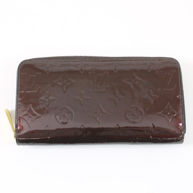 $$ LOUIS VUITTON ルイヴィトン ヴェルニ ジッピーウォレット エナメル長財布 M91536