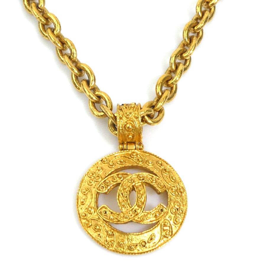 シャネル CHANEL ネックレス ココマーク メタル ゴールド レディース【中古】 e62233a