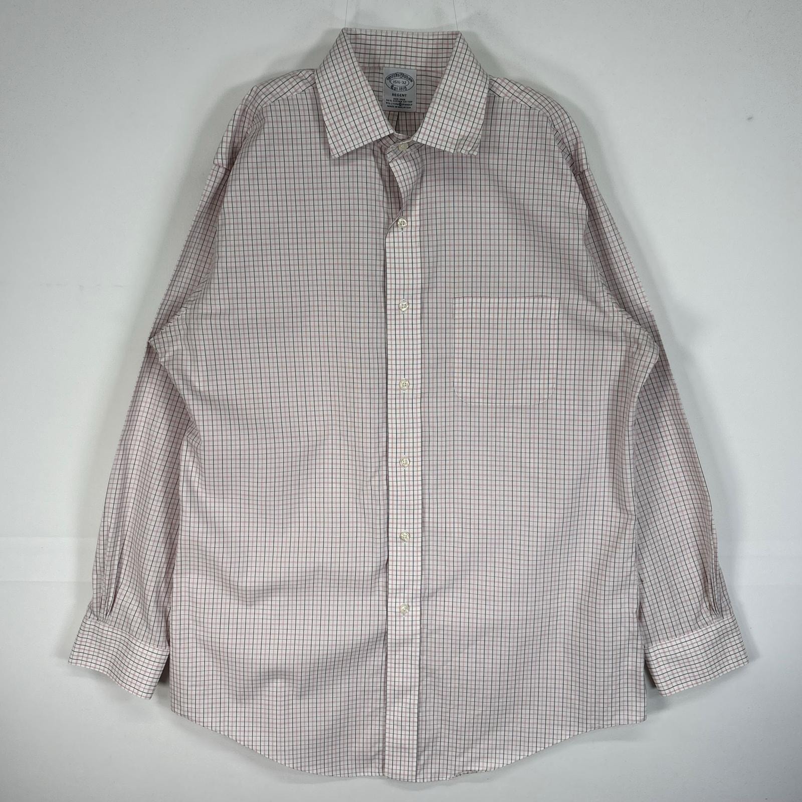 古着 ブルックスブラザーズ Brooks Brothers 長袖シャツ チェック 胸ポケ REGENT 55161  ピンク系 マルチカラー メンズ