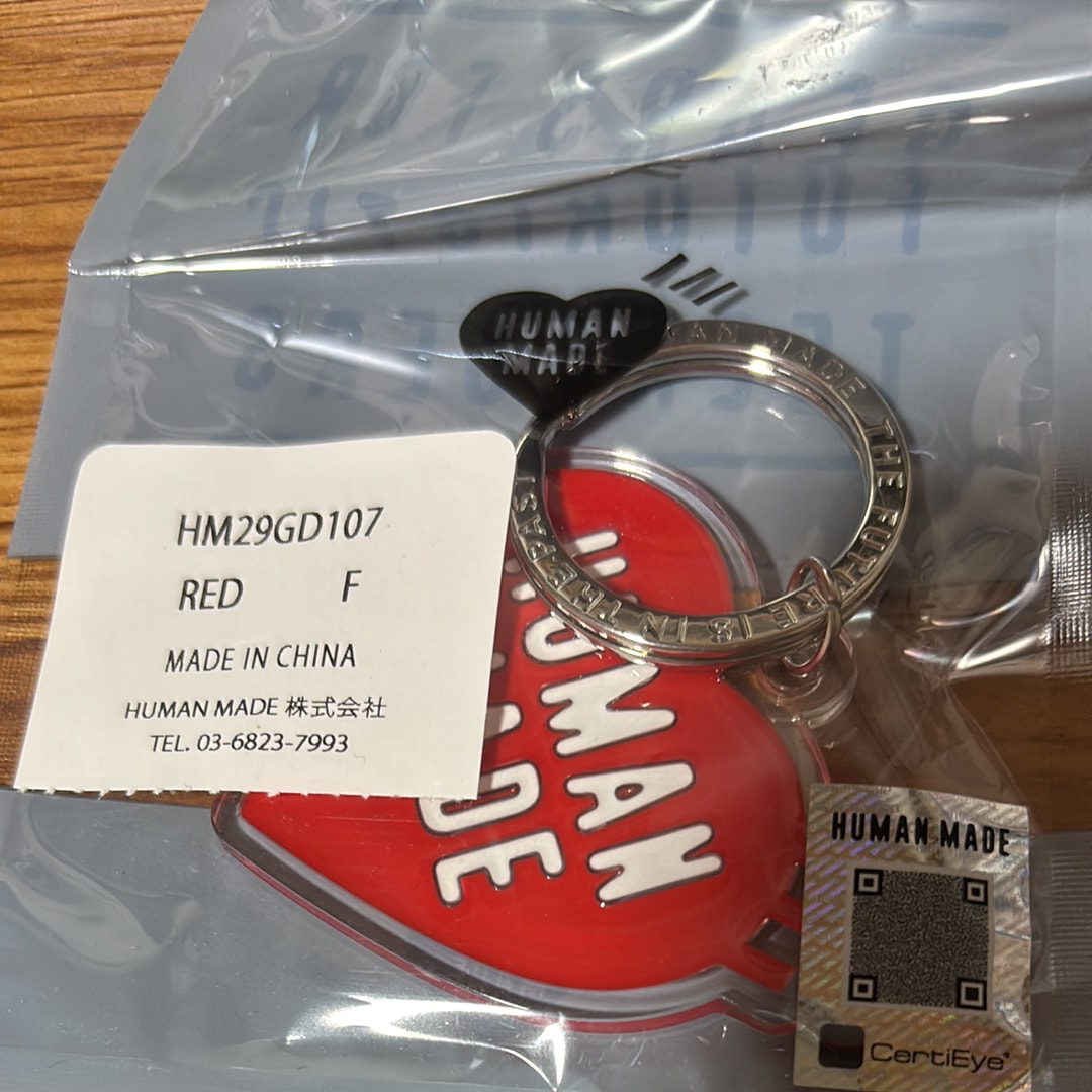HUMAN MADE 25S/S Heart Keyring "Red"