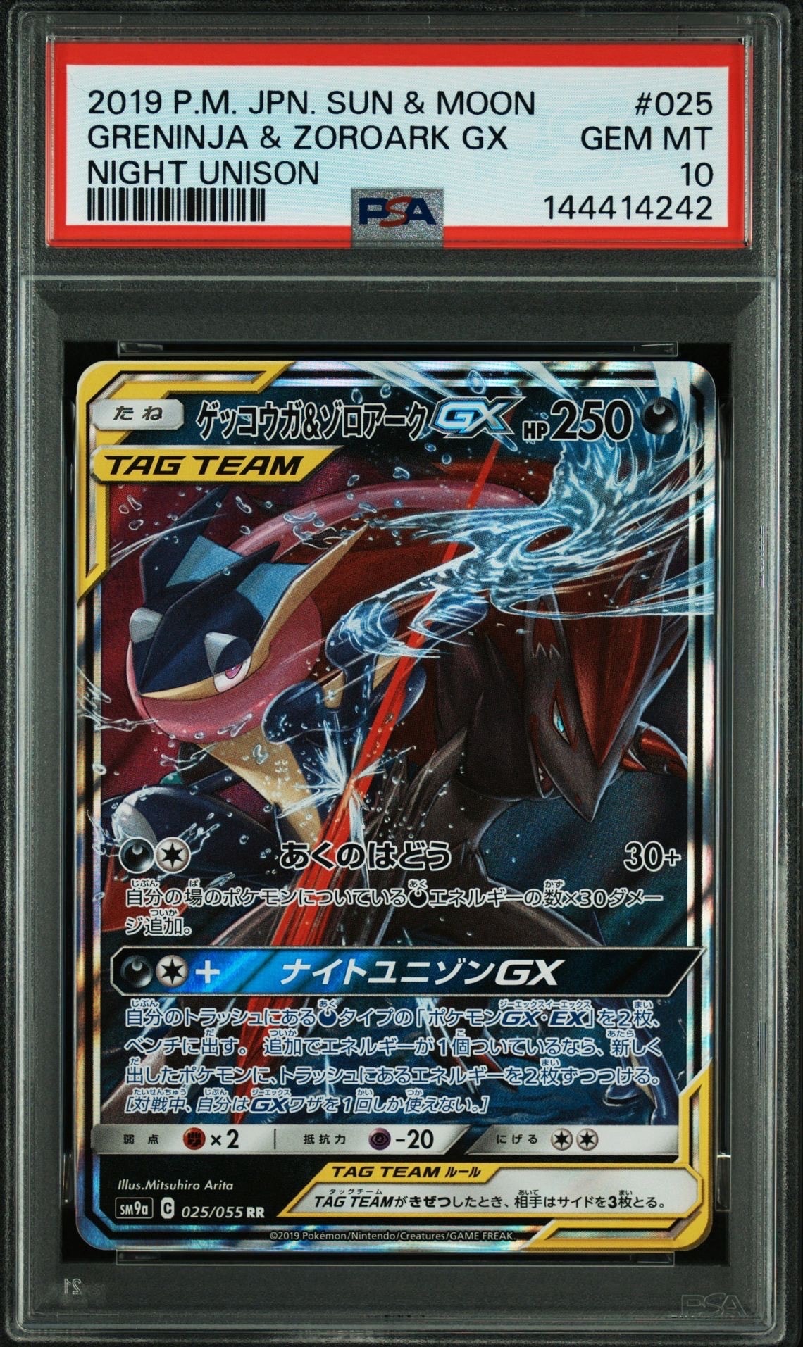 ゲッコウガ&ゾロアークGX RR [SM9a 025/055](強化拡張パック「ナイトユニゾン」)
