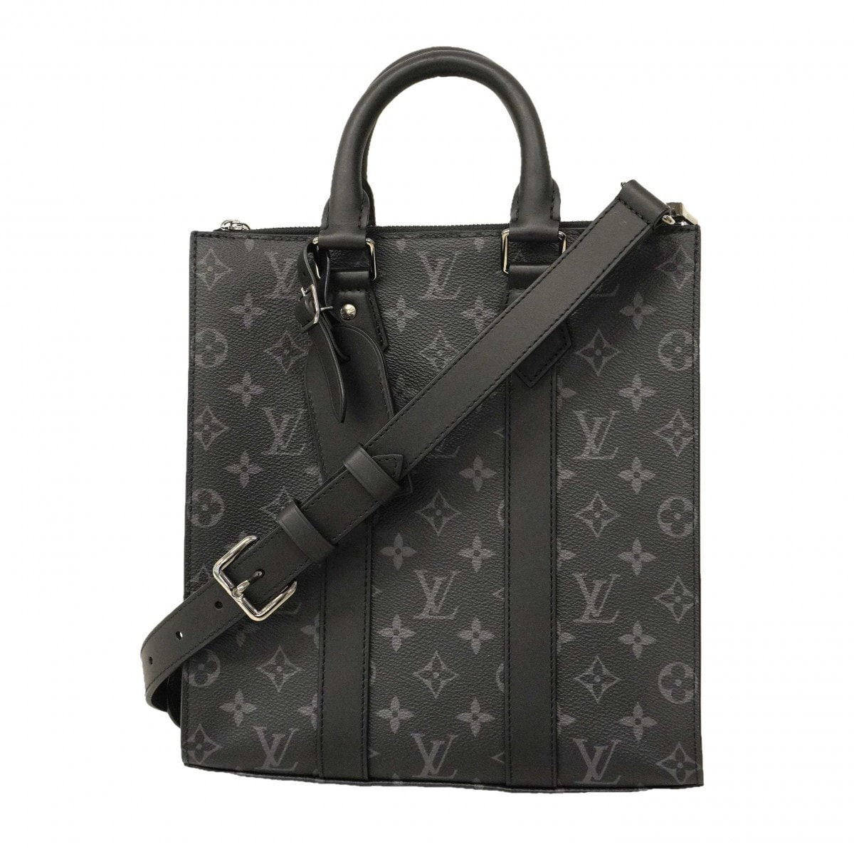 【6dc2300】ルイヴィトン ハンドバッグ モノグラム・エクリプス サックプラクロス M46456 ブラック 2wayバッグ【中古】メンズ