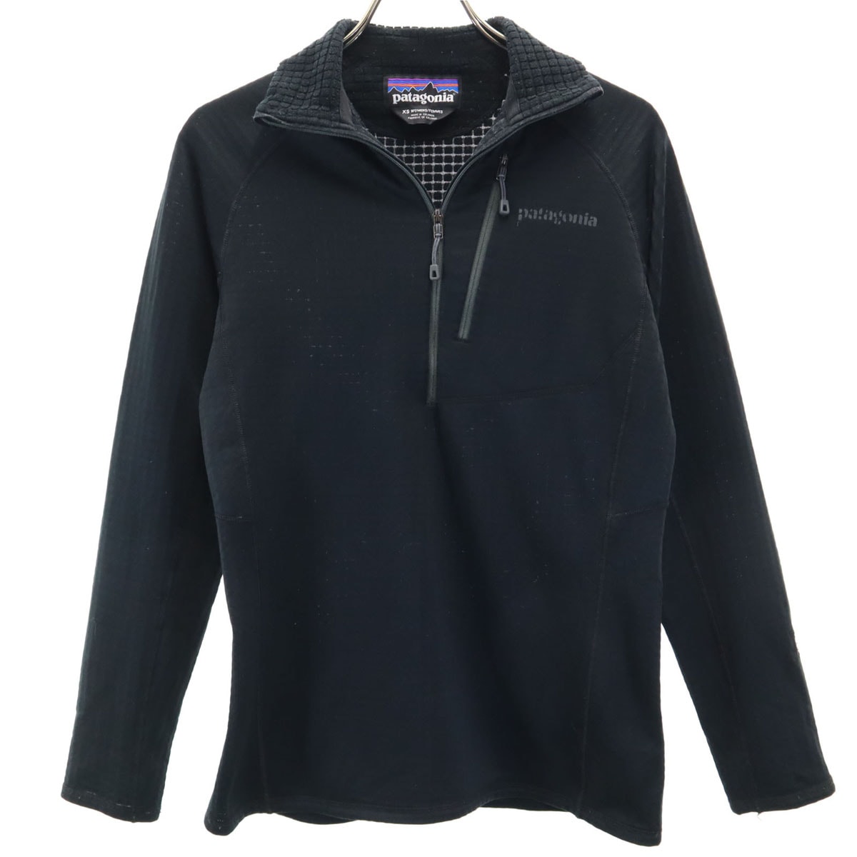 patagonia パタゴニア R1 P/O ハーフジップ ジャケット XS ブラック 40118FA15 アウトドア