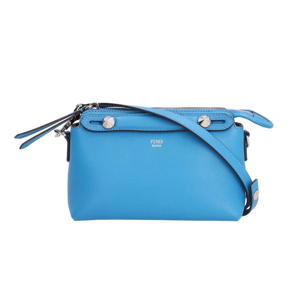 フェンディ バイザウェイミニ ショルダーバッグ レザー 8BL135-1D5 ブルー レディース FENDI 中古
