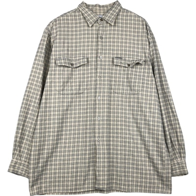 古着 90~00年代 カルバンクライン Calvin klein JEANS 長袖 ライトネルチェックシャツ メンズL相当 ヴィンテージ/eaa647323