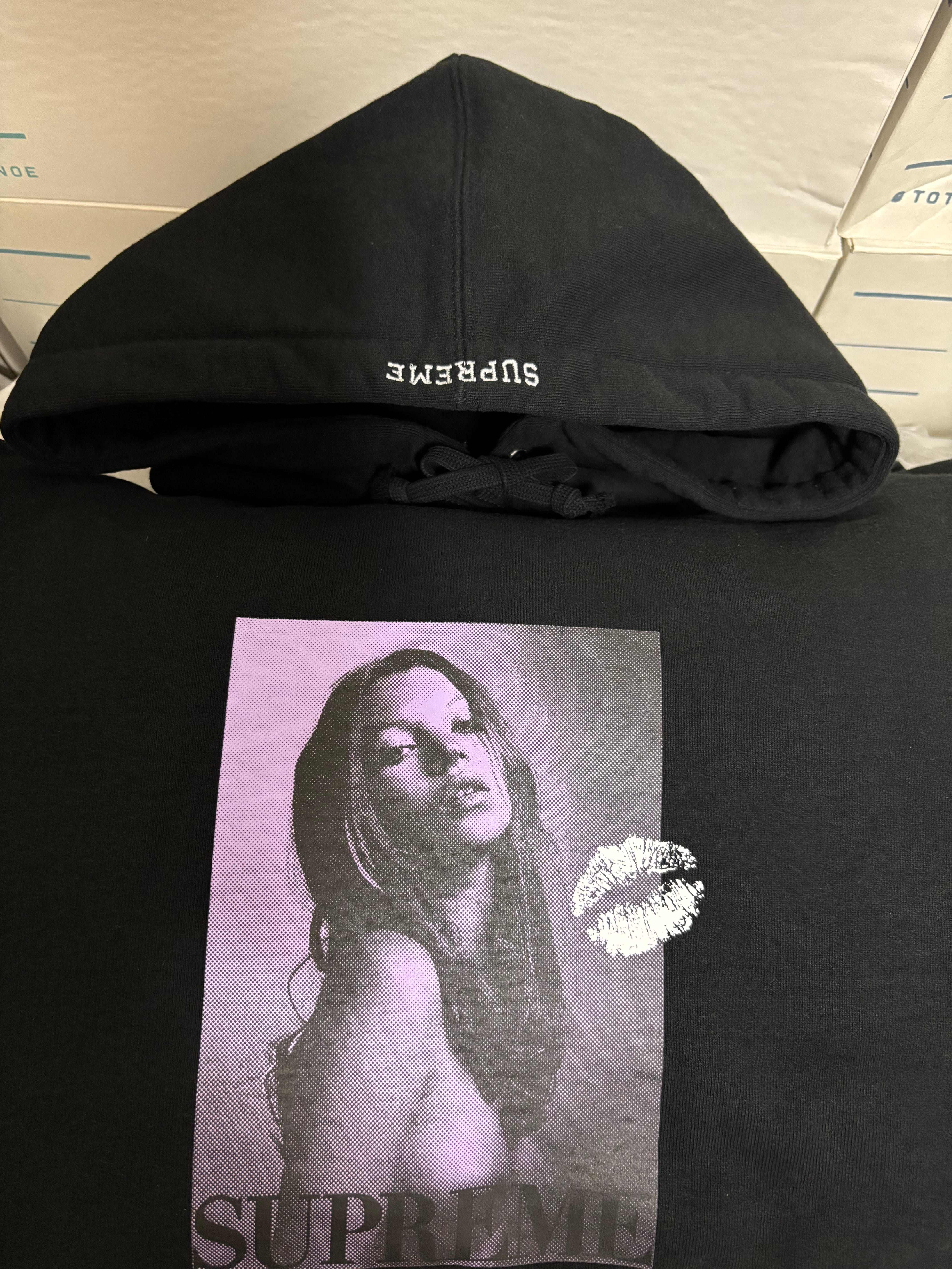 Supreme Kate Moss Hooded Sweatshirt "Black"