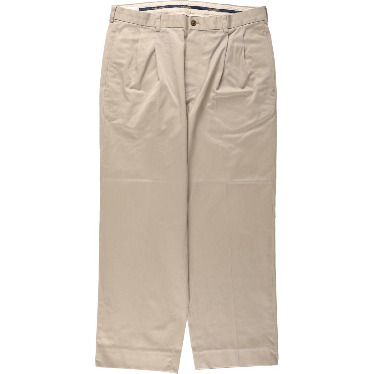 古着 ブルックスブラザーズ Brooks Brothers ADVANTAGE CHINO ELLIOT ツータック チノパンツ メンズw35相当/eaa680688