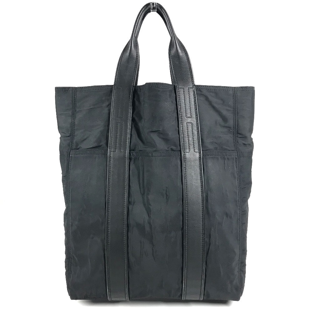 エルメス HERMES アカプルコ カバス MM アカプルコカバスMM 縦型 ショルダーバッグ カバン トートバッグ ナイロン ブラック
