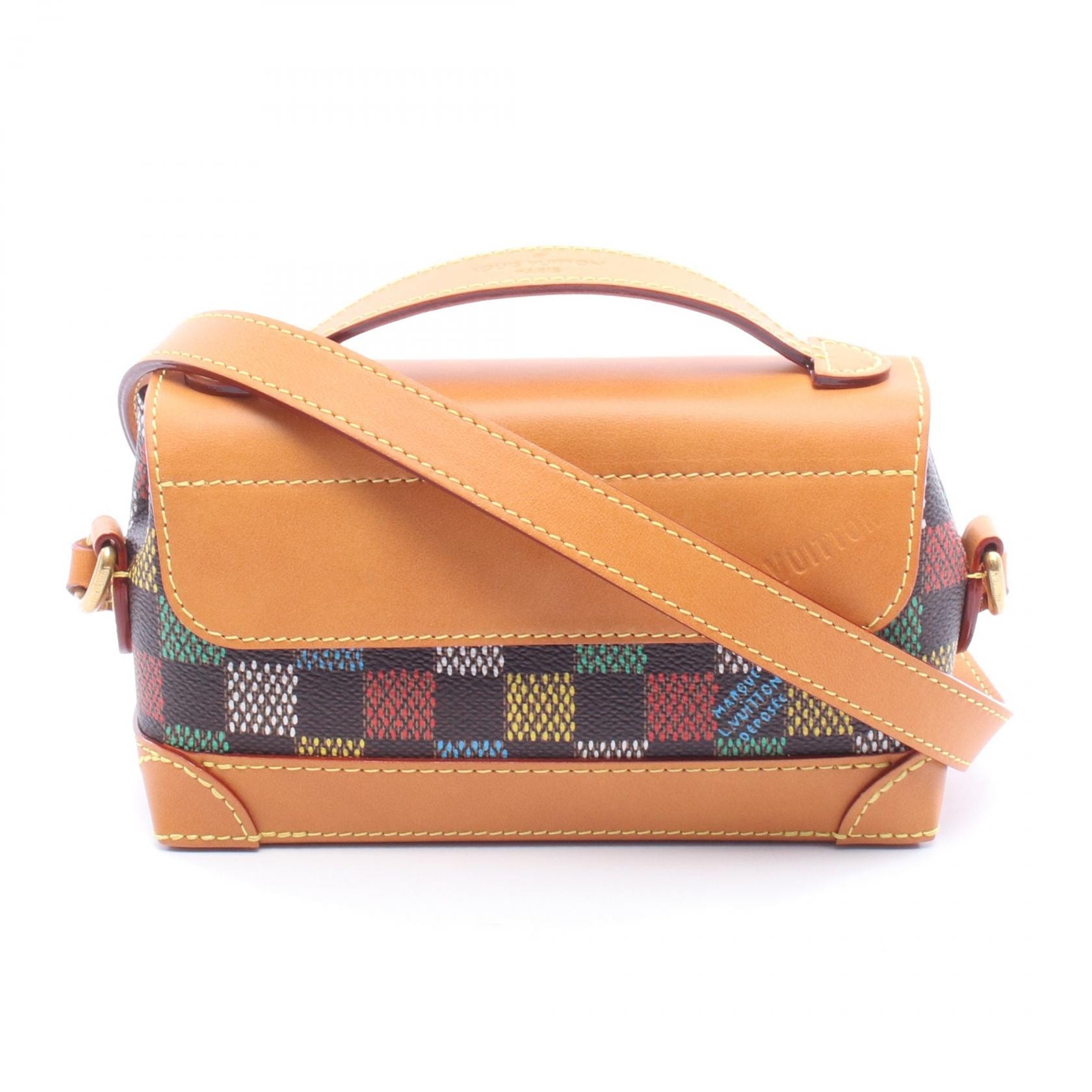 ルイ・ヴィトン LOUIS VUITTON スティーマー イーストウエスト ウェアラブル ウォレット ショルダーバッグ バッグ PVCコーティングキャンバス レザー メンズ ブラウン系 / マルチカラー N00187 【中古】