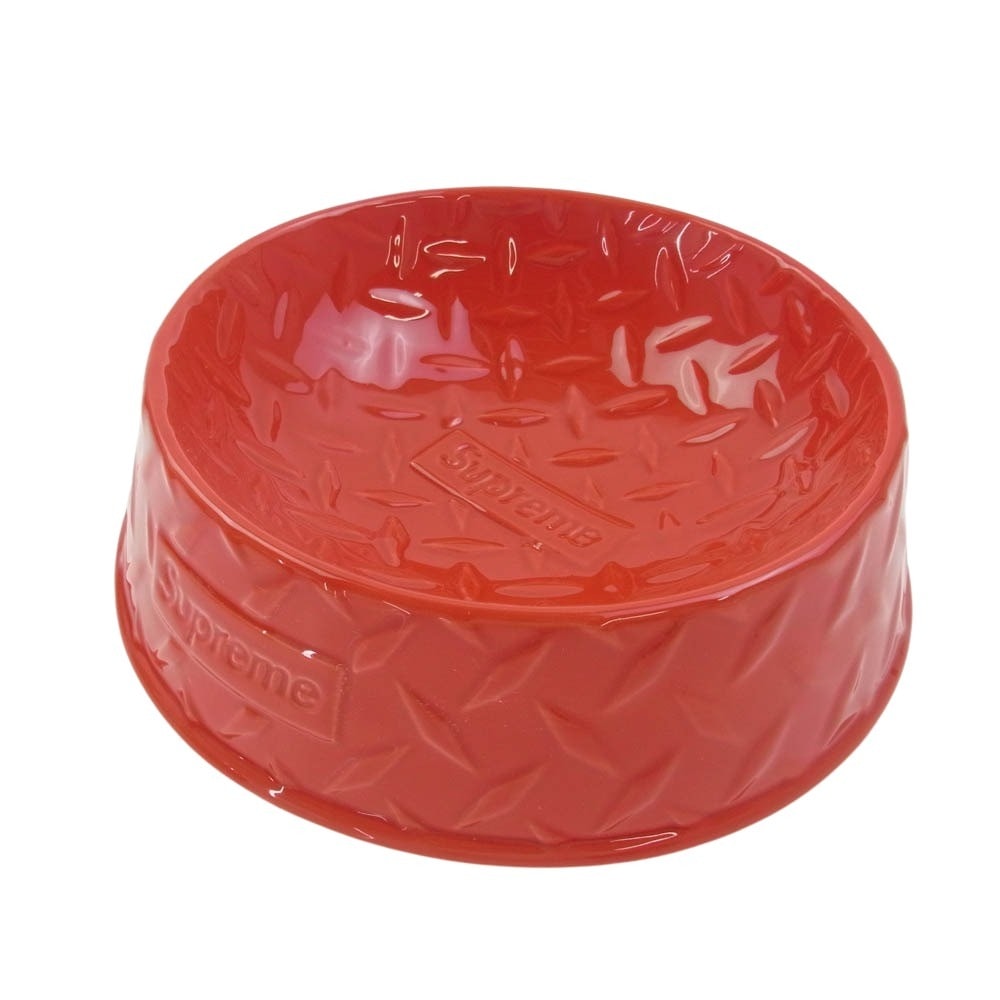 Supreme シュプリーム その他アクセサリー 23SS Diamond Plate Dog Bowl ペット用 ボウル レッド系【新古品】【未使用】【中古】