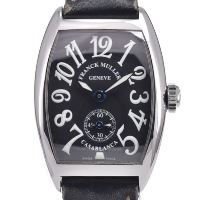フランクミュラー FRANCK MULLER 1750S6 カサブランカ スモールセコンド ブラック 手巻き レディース 内箱付き 腕時計 O#148877