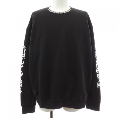 Chrome Hearts Neck Logo Crew Sweat "Black"