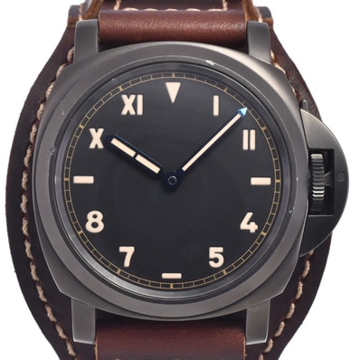 パネライ PANERAI PAM00779 ルミノール カリフォルニア 8デイズ DLC ブラック 手巻き メンズ 良品 箱・保証書付き 腕時計 M#148586