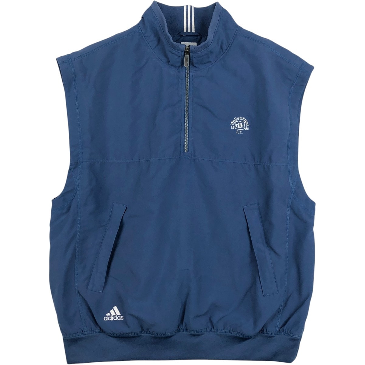 古着 00年代 アディダス adidas CLIMASHELL WIND ハーフジップ ウォームアップベスト メンズL相当/eaa686015