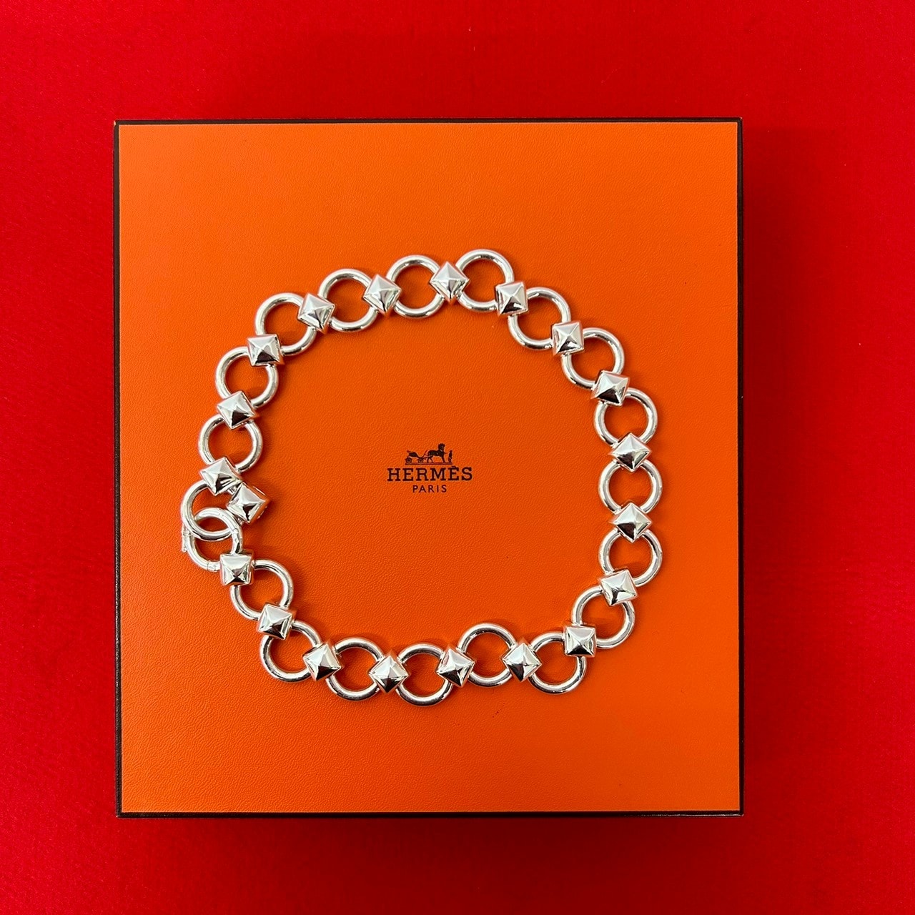 HERMES エルメス ランスロット シルバー925 ネックレス シルバー
 13896