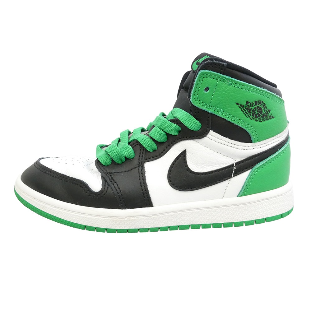NIKE  スニーカー FD1412-031 PS Jordan 1 Retro High OG Celtics Black and Lucky Green キッズ スニーカー  2023 マルチカラー系 21cm【中古】