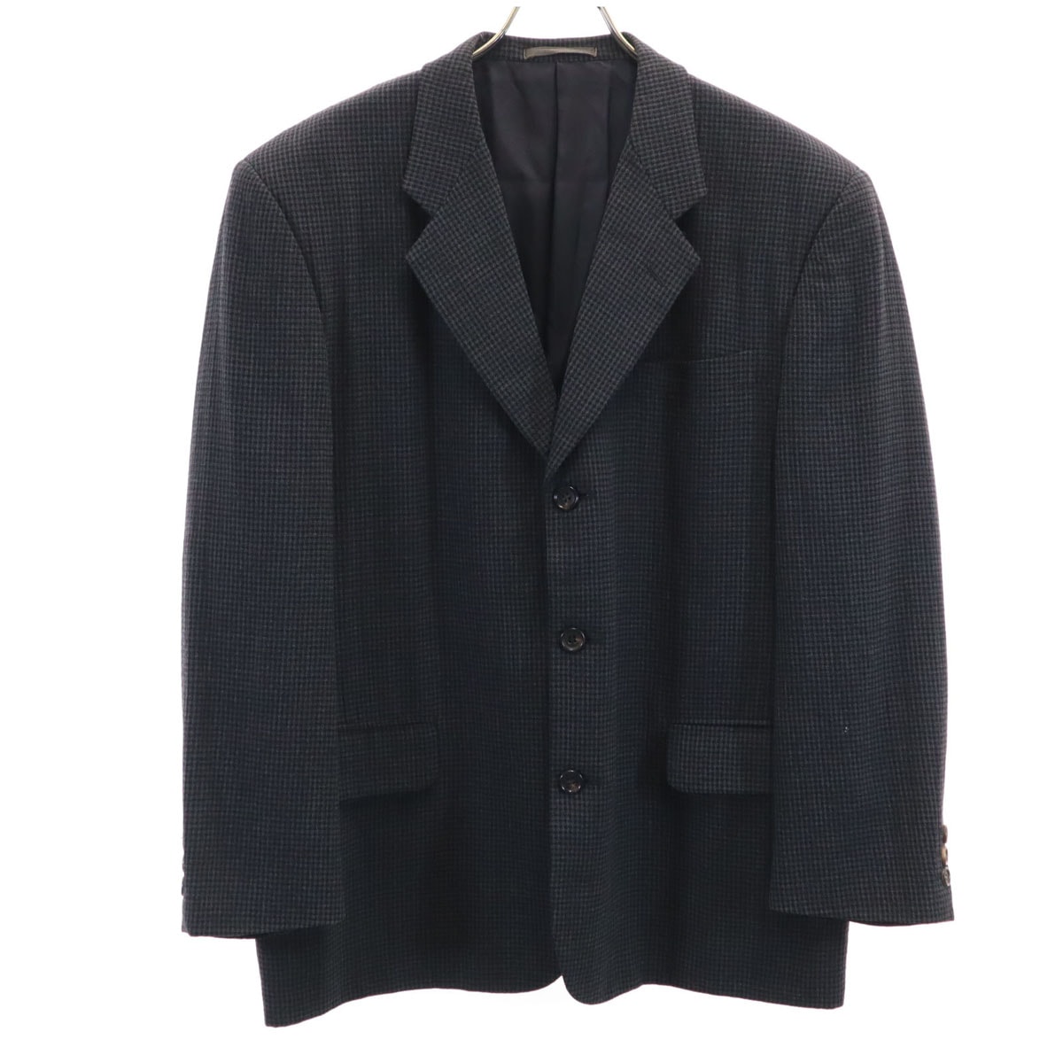 COMME des GARCONS HOMME コムデギャルソンオム 1998年 90s 日本製 オールド チェック柄 テーラードジャケット S チャコールグレー