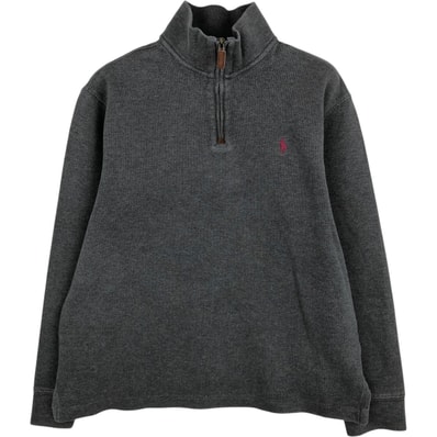 古着 ラルフローレン Ralph Lauren POLO RALPH LAUREN ハーフジップスウェットシャツ トレーナー メンズS相当/eaa624366