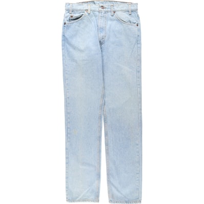 古着 90年代 リーバイス Levi's 505 REGULAR FIT STRAIGHT LEG オレンジタブ テーパードデニムパンツ USA製 メンズw32相当 ヴィンテージ/eaa649301