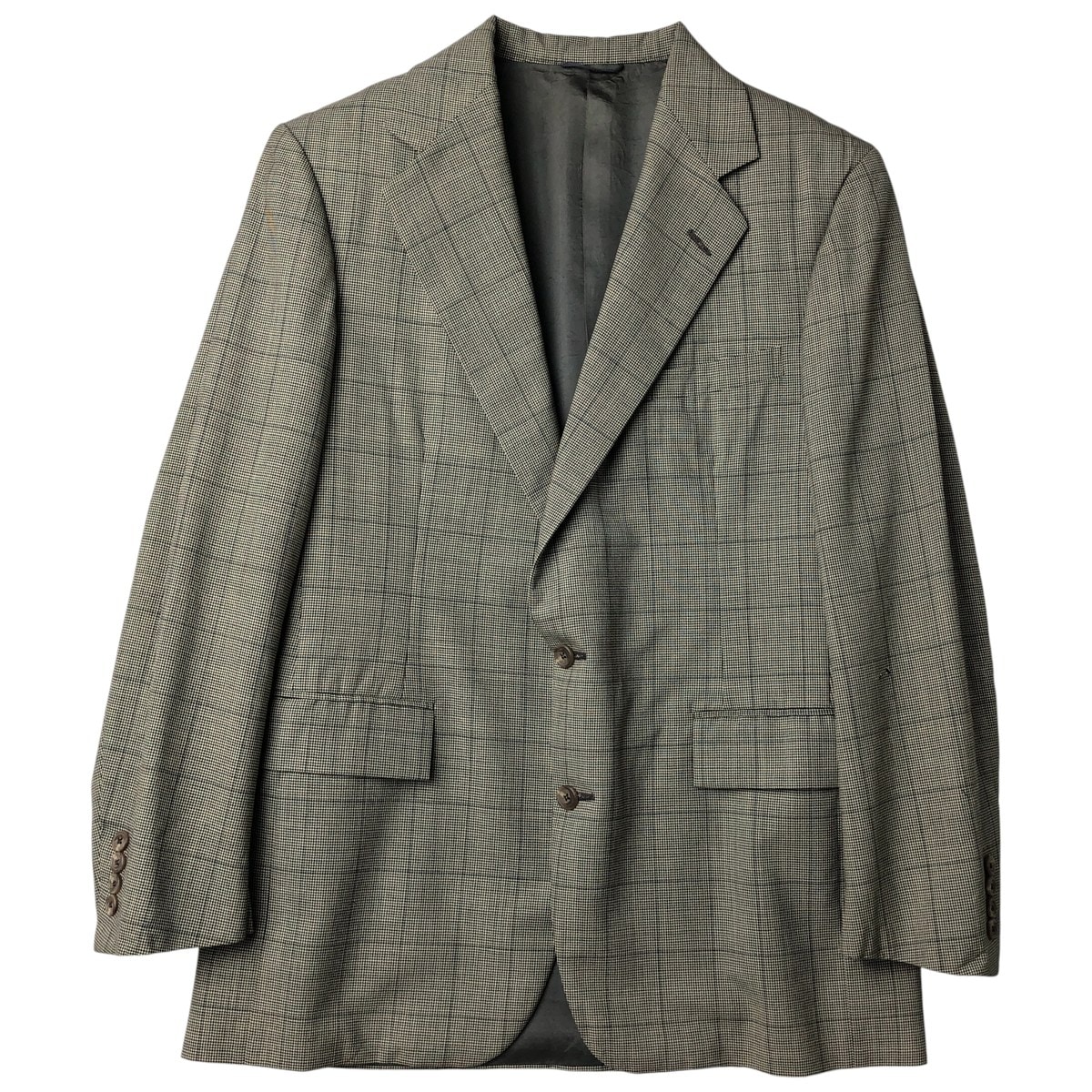 古着 90年代 ラルフローレン Ralph Lauren POLO by Ralph Lauren チェック柄 ウールテーラードジャケット USA製 メンズM相当 ヴィンテージ/eaa459646