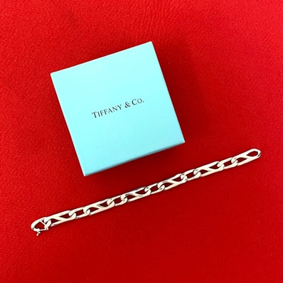 TIFFANY&Co. ティファニー クリップ シェイプ リンク チェーン シルバー925 ブレスレット シルバー
48600