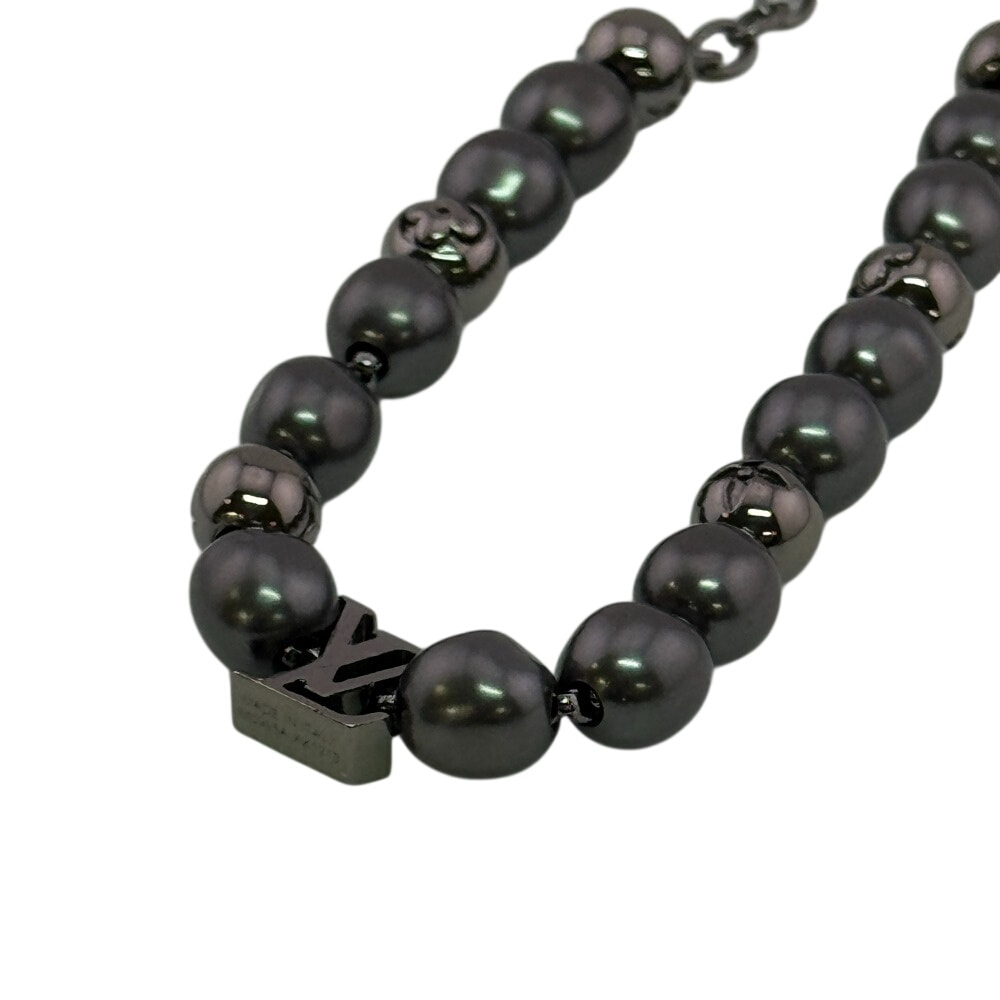 ルイヴィトン LOUIS VUITTON ブレスレット モノグラム モノグラム パール バングル アクセサリー M0995A シルバー